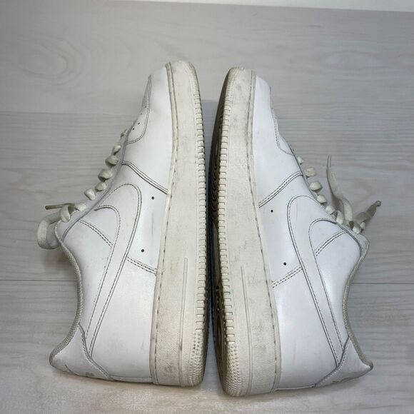 Nike Air Force 1 Low White Leather Men's Sneakers Size 13 CW2288-111 - Picture 4 of 9
